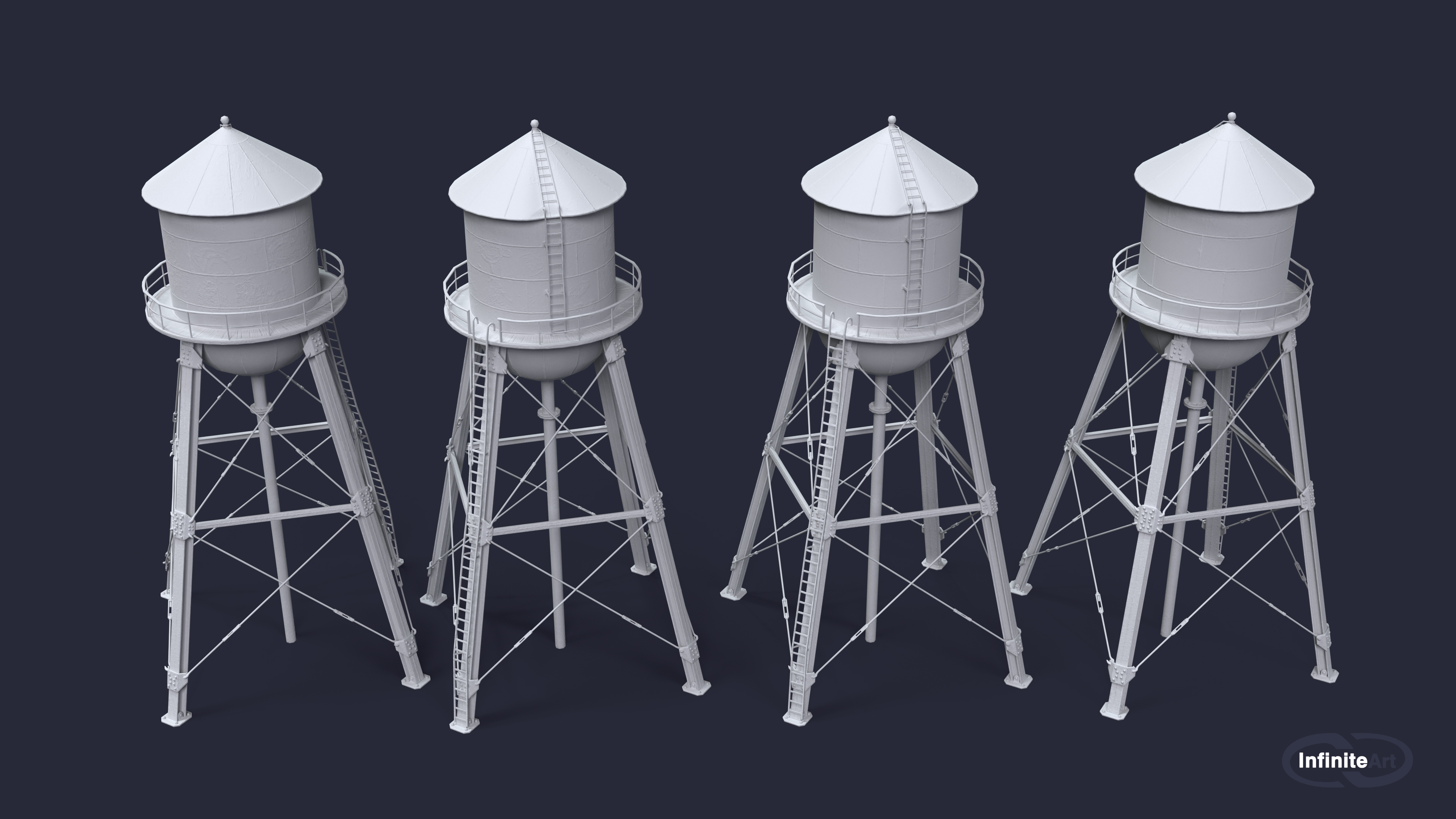 Water Tower by INFINITE_ART_SOLUTIONS 3DOcean